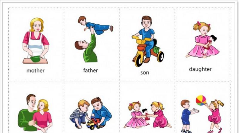 Jocul „Țineți cartea”.  carduri englezesti.  Cum să faci tema Familiei nu numai de înțeles, ci și iubită de copilul tău?  Subiect